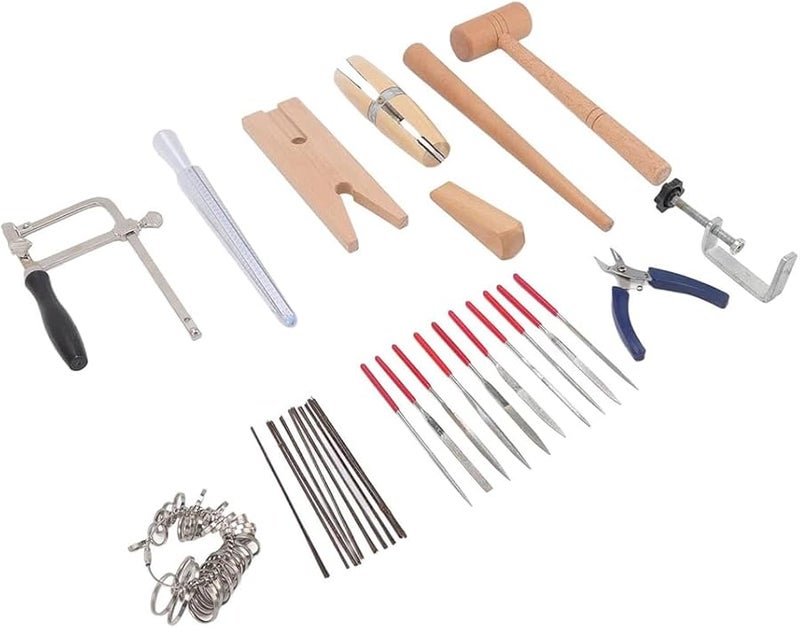 Jewelry Making Tools Set with Saw Frame Cutters Files Complete Jewelers Kit for Crafting Rings Wire Work - Image 4
