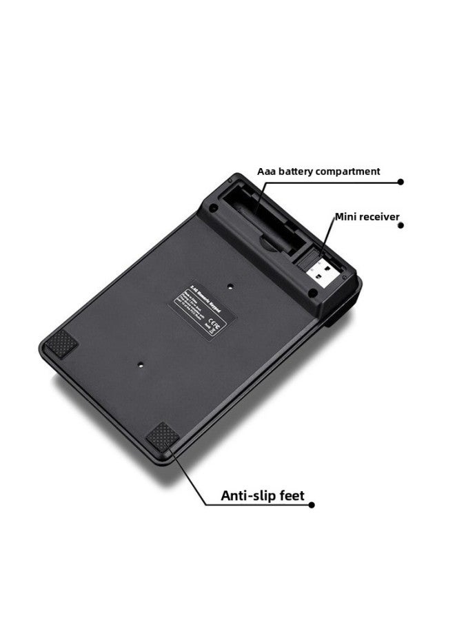 Manufacturers Digital Keyboard USB Laptop Financial Accounting Portable Suspension 2.4G Wireless Keyboard-Color:Black  - Image 5