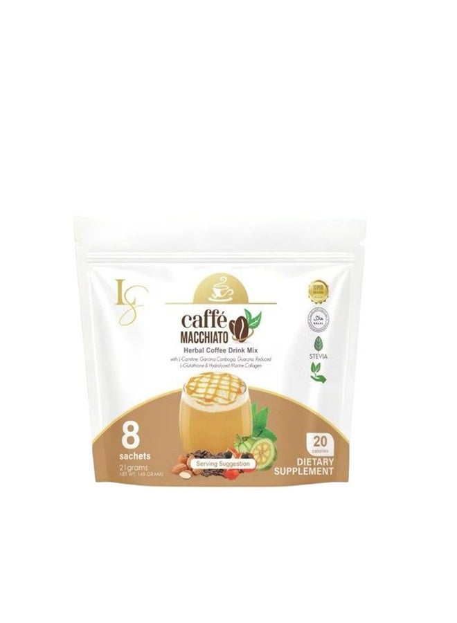 Luxe Slim Caffe Macchiato Herbal Coffee Drink Mix - Image 1