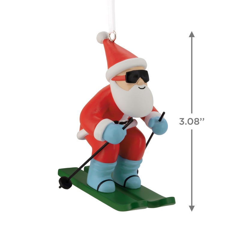 Hallmark Skiing Santa Christmas Ornament - Image 4