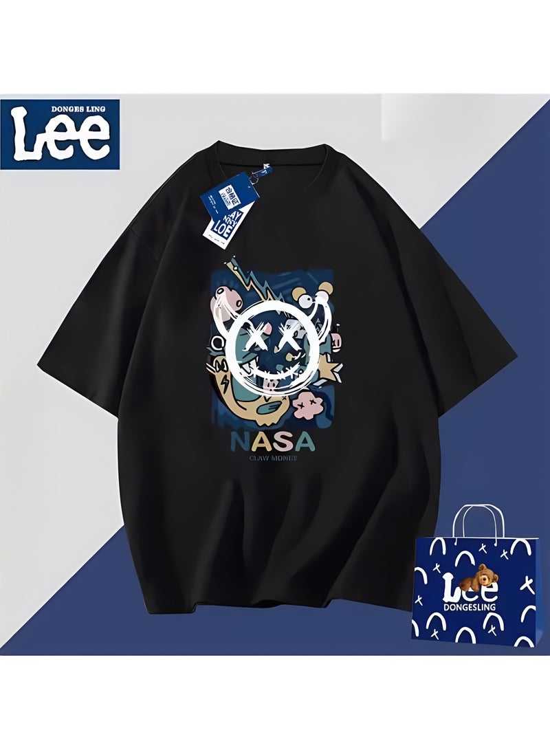 LEE New Fashionable Casual LEE Co Branded T-shirt