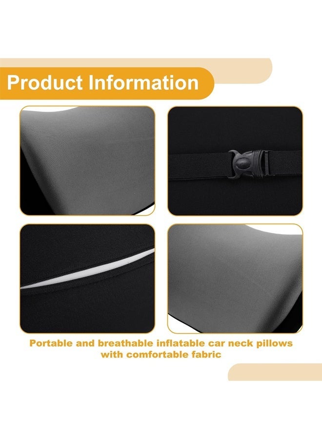 Car Pillow,Car Seat Head Rest Neck Pillow,Pure Memory Foam,Ergonomic Car Headrest Pillow,Neck Pain Relief and Cervical Support Neck Pillow,Black - Image 4