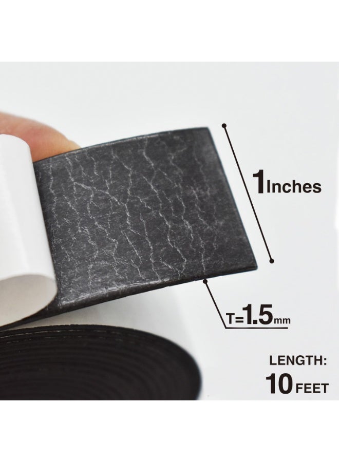 MagX Magnetic Tape, 2 Inch x 10 Feet, Ultra Thick 60 mil, Heavy Duty, Magnetic Tape Strips with Adhesive Backing for DIY & Crafts, Whiteboards, Fridge Organization(MVAT-2010) - Image 2
