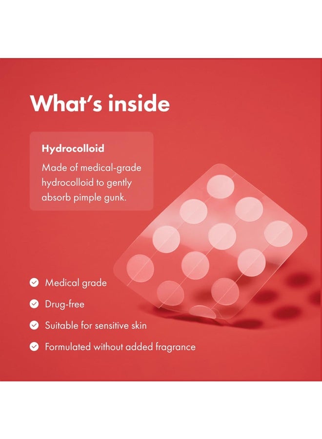 Hero The #1 Hydrocolloid Acne Pimple Patch for Shrinking Zits and Whiteheads in 1 use; Nighttime Spot Stickers for Face and Skin (72 Count) - Image 5