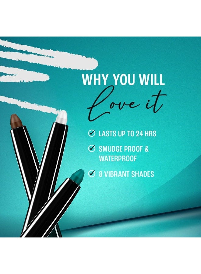 LAKME LAKMÉ Eyeconic Kajal|| Classic Brown Colour|| Matte Kohl Liner In A Twist Up Pencil - Waterproof|| Smudge Proof & Long Lasting Eye Makeup|| 0.35 G - Image 5