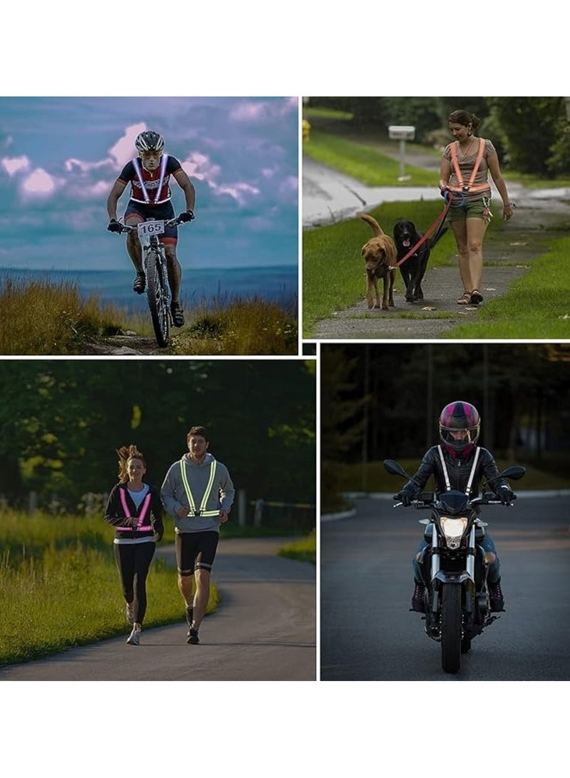 Huitich High-Visibility Reflective Safety Belt, Safety Waist Belt, and Safety Jacket Red - Image 3