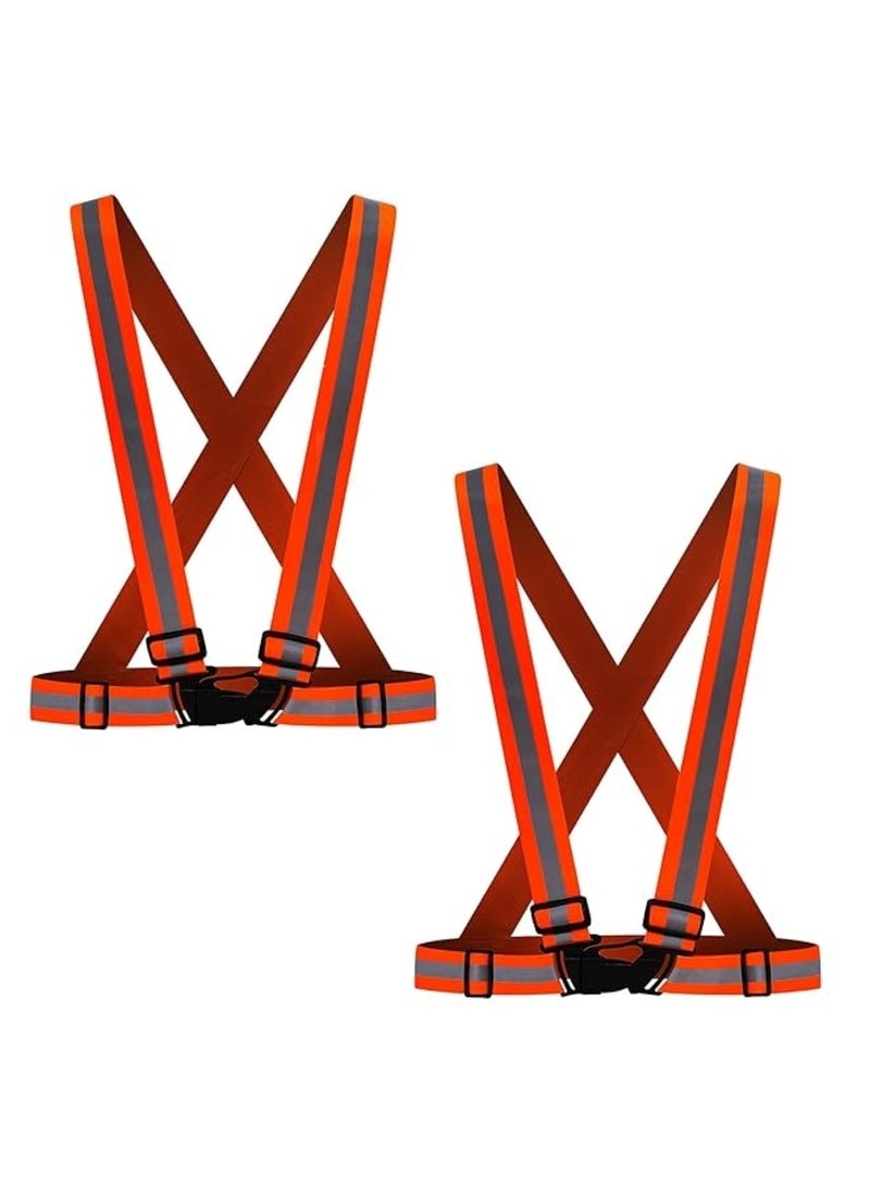 Huitich High-Visibility Reflective Safety Belt, Safety Waist Belt, and Safety Jacket Red - Image 4