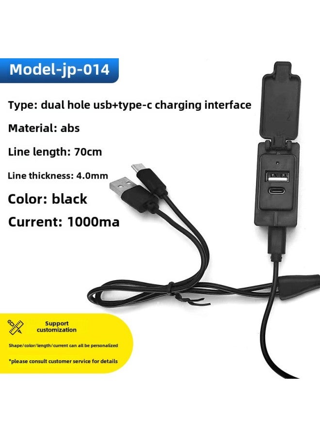 Luggage USB Charging Cable Backpack Extension Cable External Charging Interface USB Data Cable Shell Accessories Wholesale-Color:Model-jp-014 (normal)  - Image 1