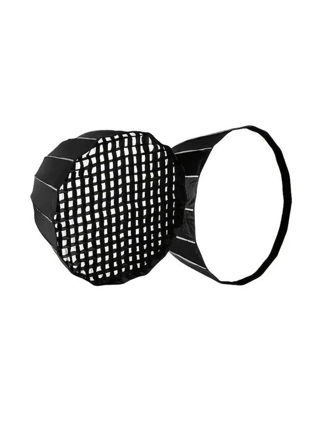 90cm Parabolic Softbox Bowens Mount Quick Set Up Folding With Honeycomb Grid - Image 2