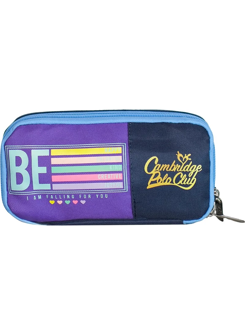 Cambridge Polo Club Be Happy Single Compartment Unisex Kids Pencil Case