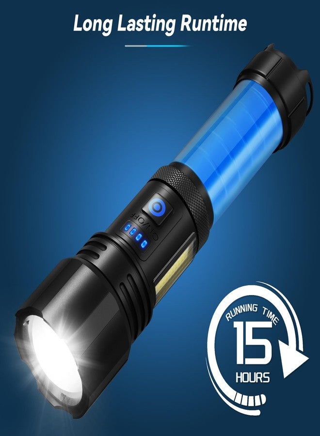 Sigoobal Flashlight Rechargeable Flashlights High Lumens, 99,000 LM Bright LED Flashlight Powered Flash Light, USB Rechargeable Flashlights & Waterproof Handheld Flash lights for Home Camping Hiking(2 Pack) - Image 4