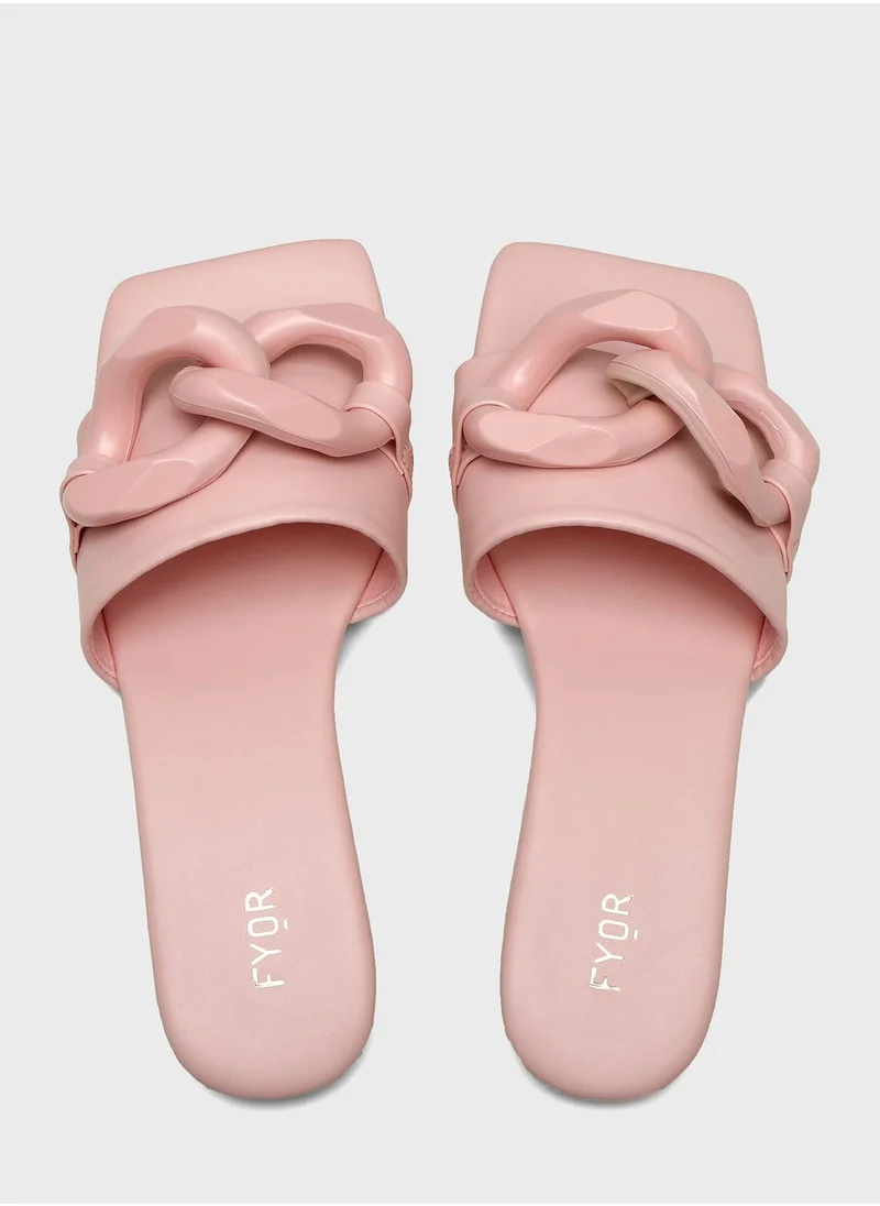 FYOR Bit Strap Flat Sandals
