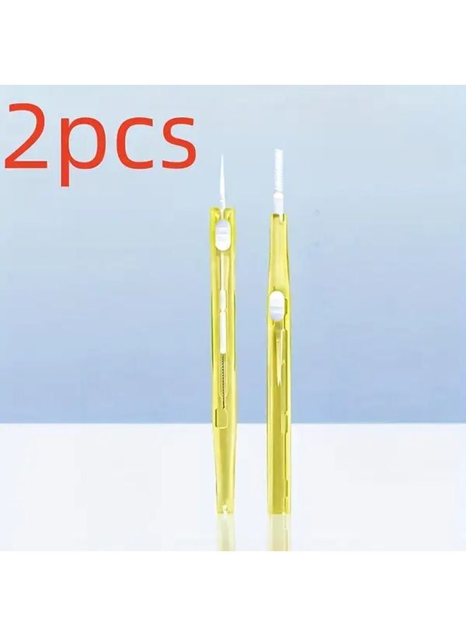 2 Piece Retractable Phone And Earphone Cleaning Brush Portable Collapsible Design - Image 1