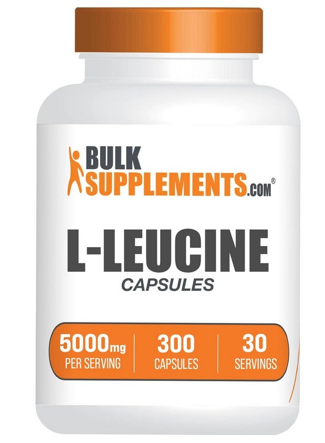BulkSupplements كبسولات L-Leucine من BulkSupplements.com - مكملات ليوسين، مكمل حمض أميني - خالي من الغلوتين، 10 كبسولات لكل حصة (5000 ملغ)، 300 عدد (عبوة من 1) - Image 1