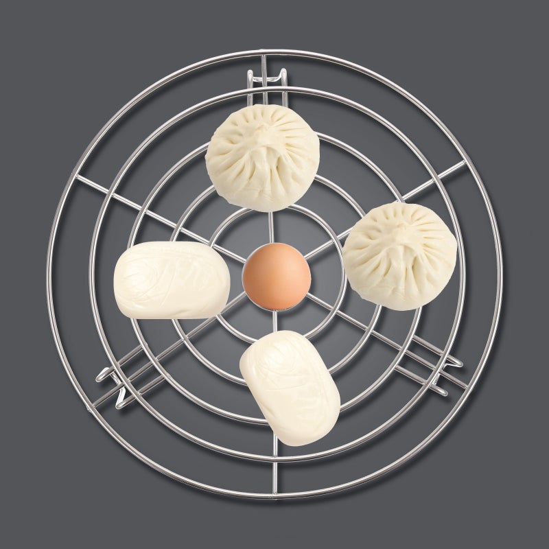 2pcs Household Steaming Rack Practical Cooling Rack Stainless Steel Steam Rack Kitchen Accessory - Image 5