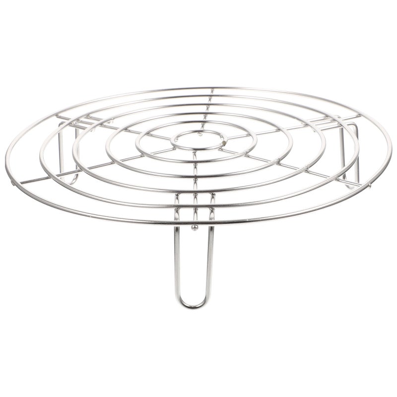 2pcs Household Steaming Rack Practical Cooling Rack Stainless Steel Steam Rack Kitchen Accessory - Image 1