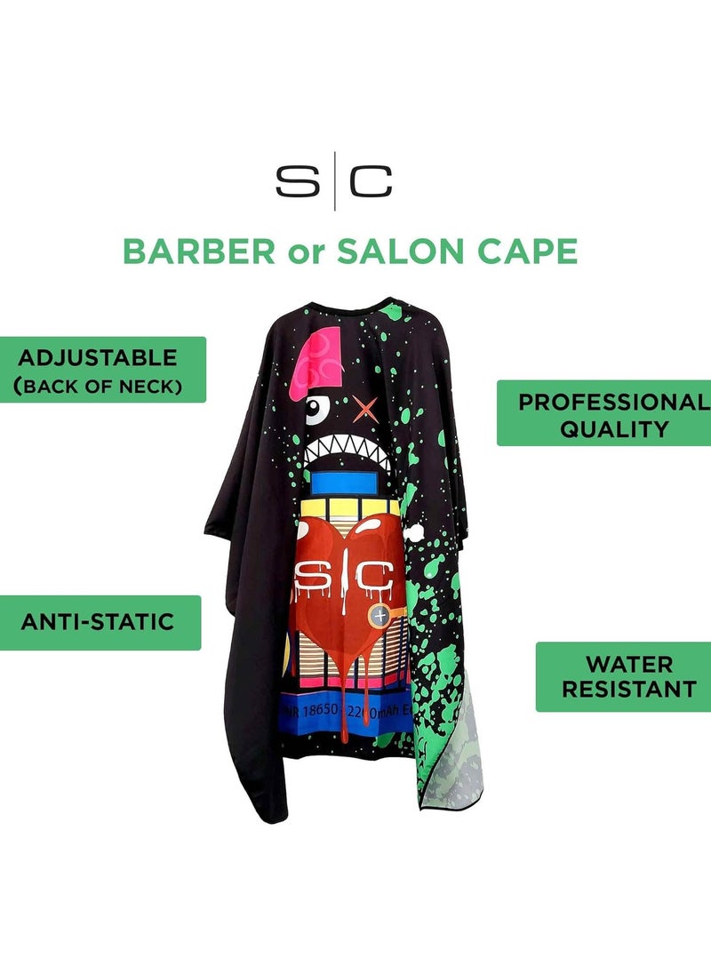 Stylecraft Stylecraft Professional Barber Water Resistant Hair Cutting Cape One Size  - Image 4