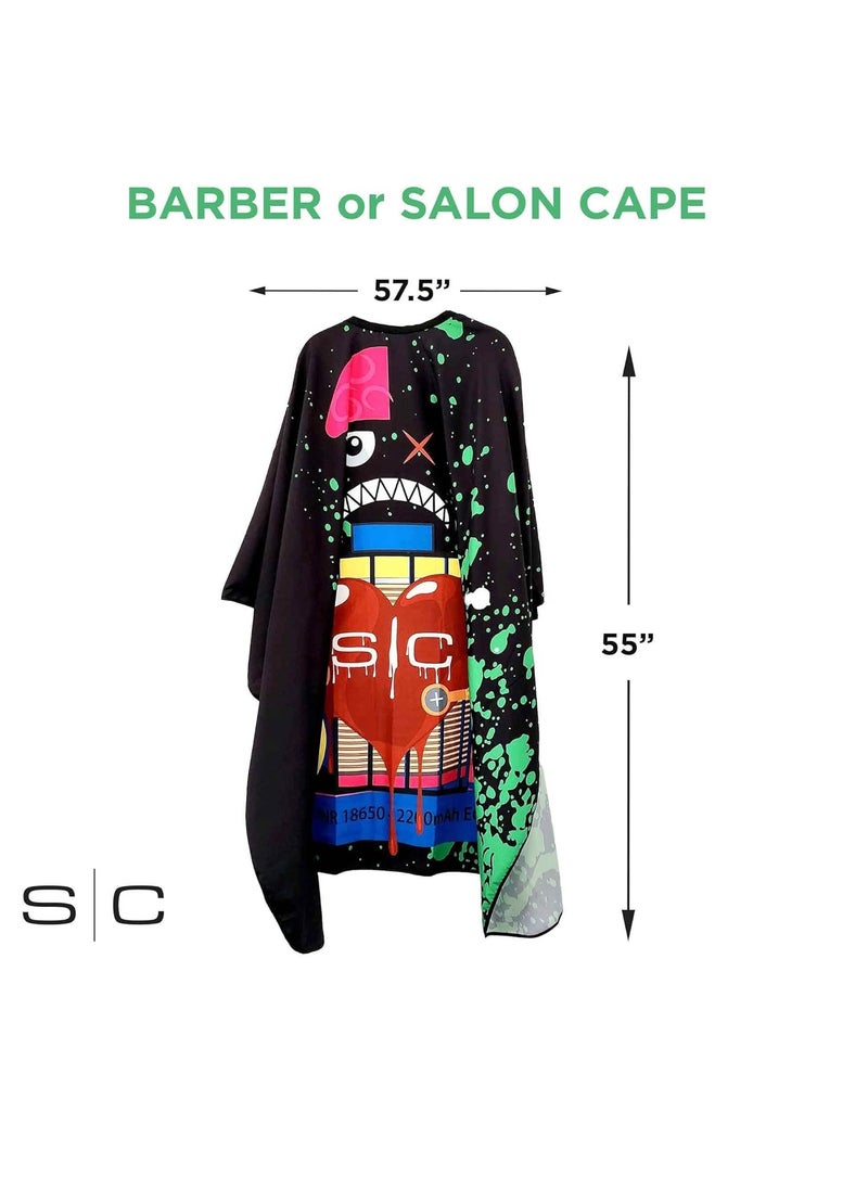 Stylecraft Stylecraft Professional Barber Water Resistant Hair Cutting Cape One Size  - Image 3
