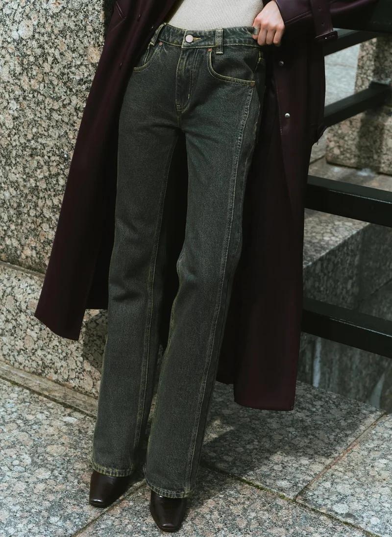 Lichi Straight mid-rise jeans