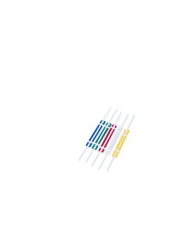 Deli 50-Piece Plastic File Fastener Multicolour  - Image 2