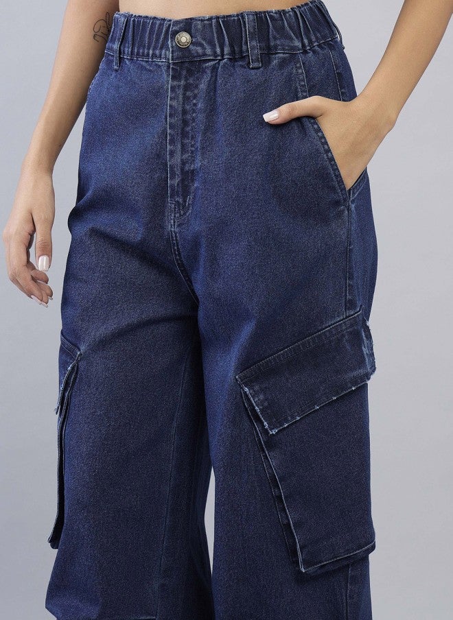 ساسافراس جينز أزرق داكن مستقيم للبنات - Image 5