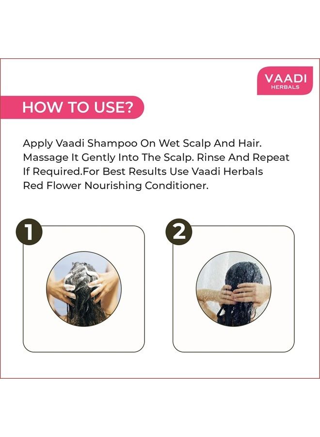 VAADI HERBALS Lotus With Honeysuckle Extract Shampoo - Color Preserving Shampoo - All Natural Herbal Shampoo - Paraben Free - Sulfate Free - Scalp Therapy - Moisture Therapy - Suitable For All Hair  - Image 4