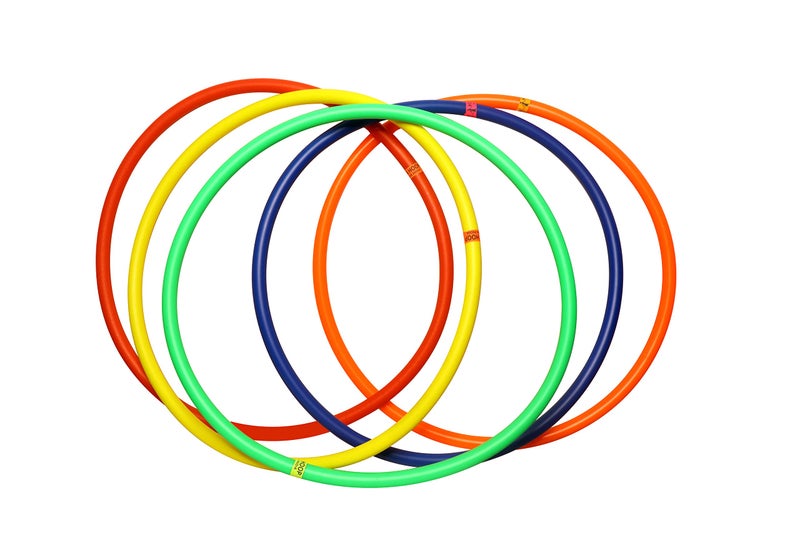 Fitfix® Welded Toy Hoop Exercise Ring for Fitness | Toy Hoop for Boys,Girls, Kids and Adults (Multi Color) (60 cm Diameter, Pack of 1 Pcs) Comes with Carry Bag - Image 1