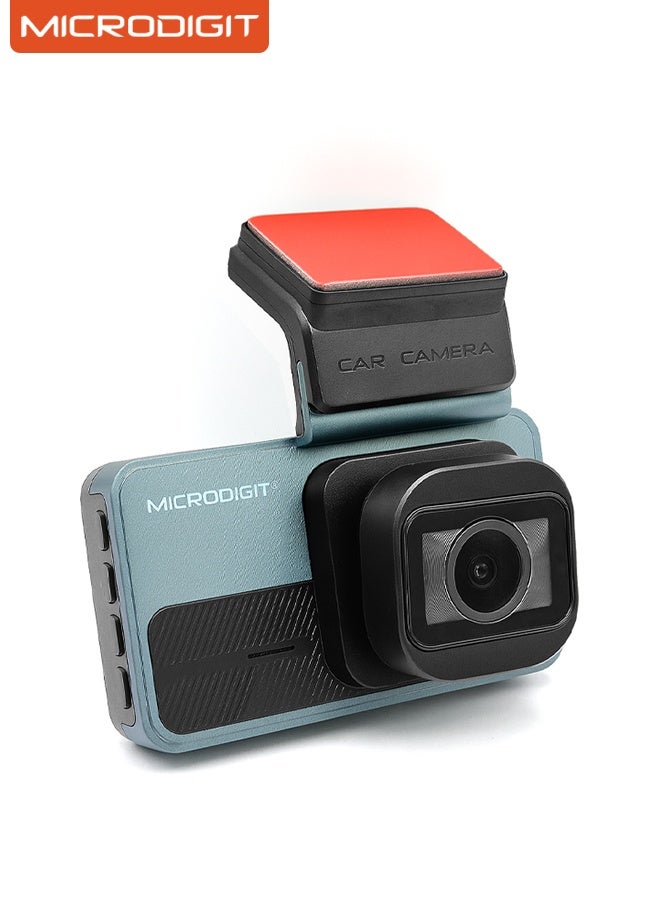MICRODIGIT MDC80 Dual Channel Dash Cam (2K Quad HD Front + 1080P Rear with WiFi & G-Sensor) - Image 1
