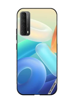 Protective Case Cover For Huawei Y7a Rings Design Multicolour