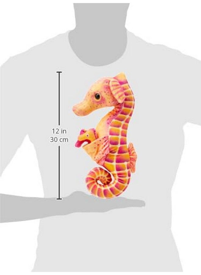 Wild Republic Wild Republic Seahorse Plush, Stuffed Animal, Plush Toy, Gifts for Kids, w/ babies 11.5 inches, Multicolor, 12"  - Image 3