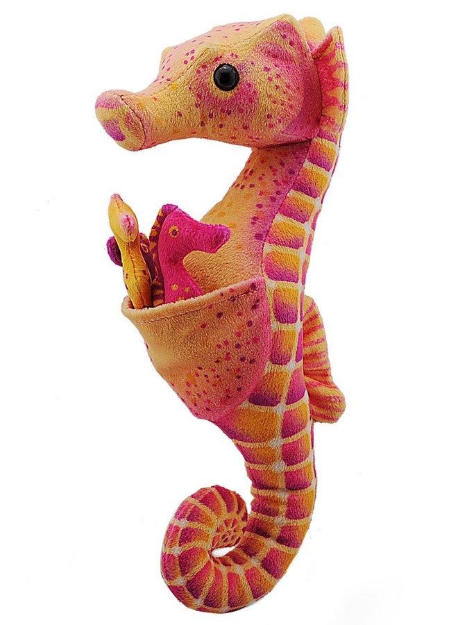 Wild Republic Wild Republic Seahorse Plush, Stuffed Animal, Plush Toy, Gifts for Kids, w/ babies 11.5 inches, Multicolor, 12"  - Image 1