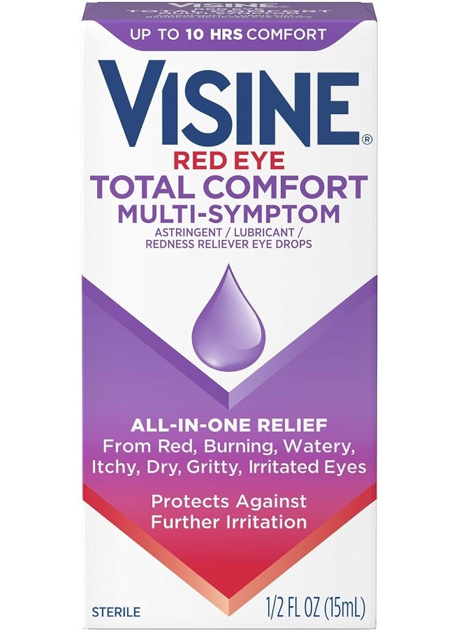 Visine Red Eye Total Comfort Multi-Symptom Eye Drops  - Image 1