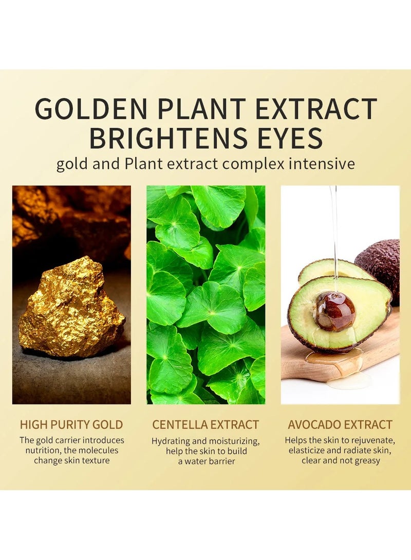 Zozu Avocado Golden Collagen Eye Mask Anti Dark Circles Eye Bags Moisturizing Firming Eye Patches Skin Care Products - Image 5