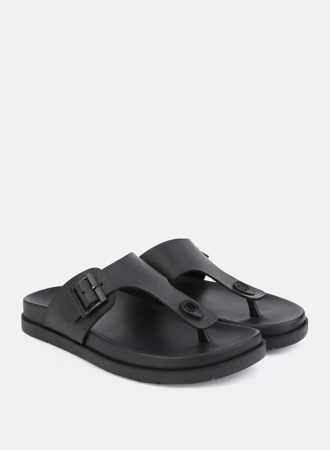 Styli Buckle T Strap Comfort Sandals