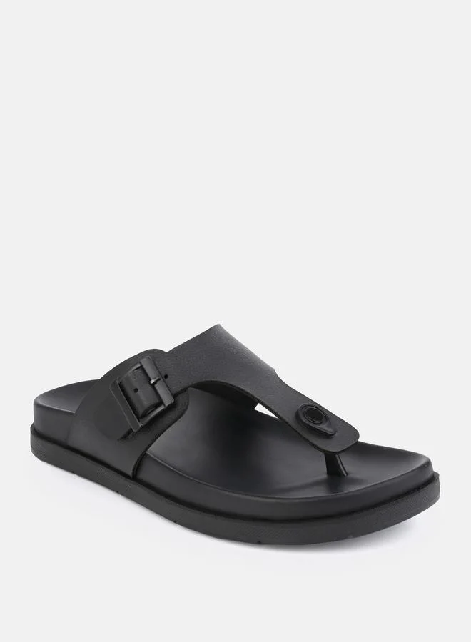Styli Buckle T Strap Comfort Sandals