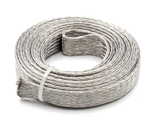Electriduct 5/8" Stainless Steel Braided Sleeving 304SS Metal Flexible Expandable Mesh Sleeve - 10 Feet - Image 2