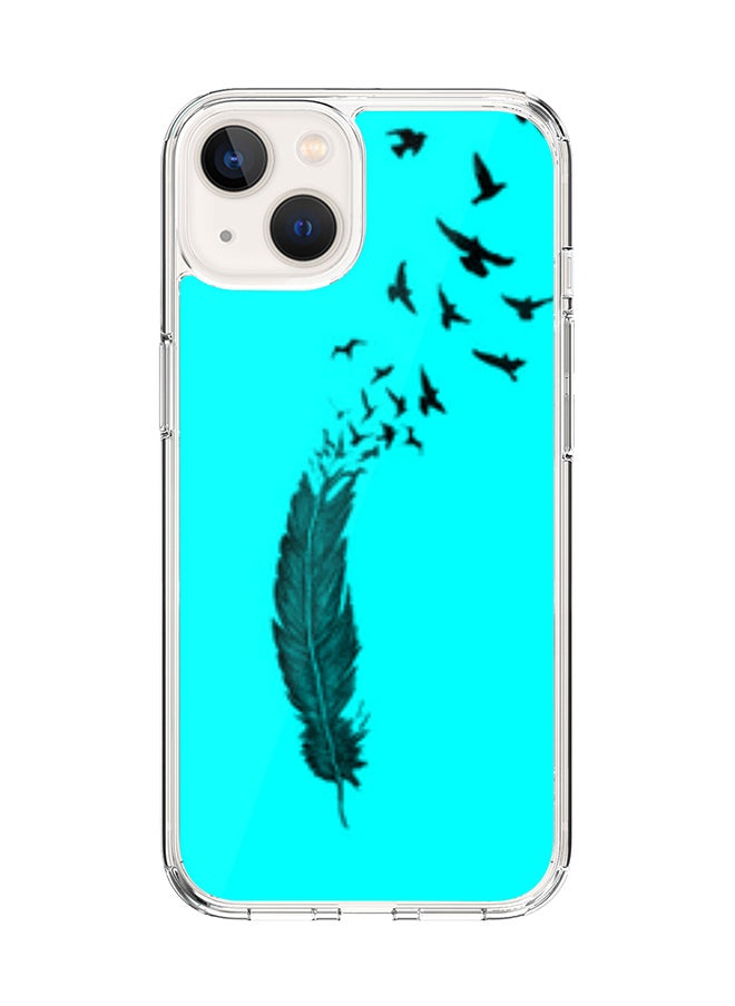 Stylizedd - Classic Clear Case for Apple iPhone 15 Hybrid Soft Case Flexible Edges Anti Drop TPU PC Gel Thin Transparent Cover [ Designed for Apple iPhone 15 ] - Birds Of A Feather Full Print - Image 1