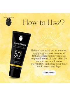 Daily Sunscreen Spf 50 Pa +++ For Men | Sunscreen With Retinol & Niacinamide | No White Cast, Broad Spectrum | Acne Safe | Non Greasy Sunscreen For Men | Sunscreen For Oily Skin | Quick Absorbing | Glowing Skin For Men, 50 Gm - pzsku/Z366021485A46B7253039Z/45/_/1735817026/a9b32305-f43e-4afb-81aa-6d06b0d3e54d