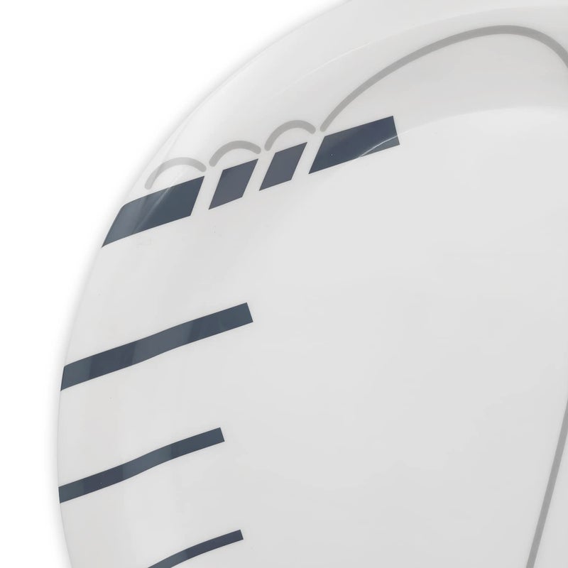 Superware Pure Melamine Buffet Plate Set Strip Ropes 125 6 nos Stain Free Glazed Finish - Image 4