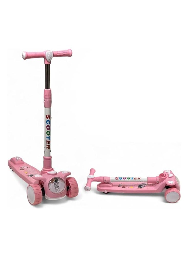 البدر سكوتر يدوي سريع من البدر، سكوتر بليز برو من بلاستيك PVC، سكوتر توازن قابل للطي، سكوتر دفع بمقبض قابل للتعديل، خفيف الوزن ومضاد للانزلاق، سكوتر هدية للاطفال الصغار - Image 1