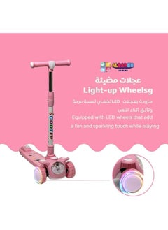 AL BADER Highway Kick Scooter, PVC Blaze Pro Scooter, Foldable Storm Ride Scooter, Adjustable Handle Kick Scooter, Lightweight Non-Slip Dec, Gift Outdoor Toys for Baby Toddler  - Image 3