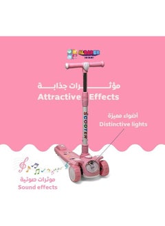 AL BADER Highway Kick Scooter, PVC Blaze Pro Scooter, Foldable Storm Ride Scooter, Adjustable Handle Kick Scooter, Lightweight Non-Slip Dec, Gift Outdoor Toys for Baby Toddler  - Image 4