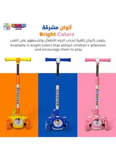 AL BADER Highway Kick Scooter, PVC Blaze Pro Scooter, Foldable Storm Ride Scooter, Adjustable Handle Kick Scooter, Lightweight Non-Slip Dec, Gift Outdoor Toys for Baby Toddler  - Image 5