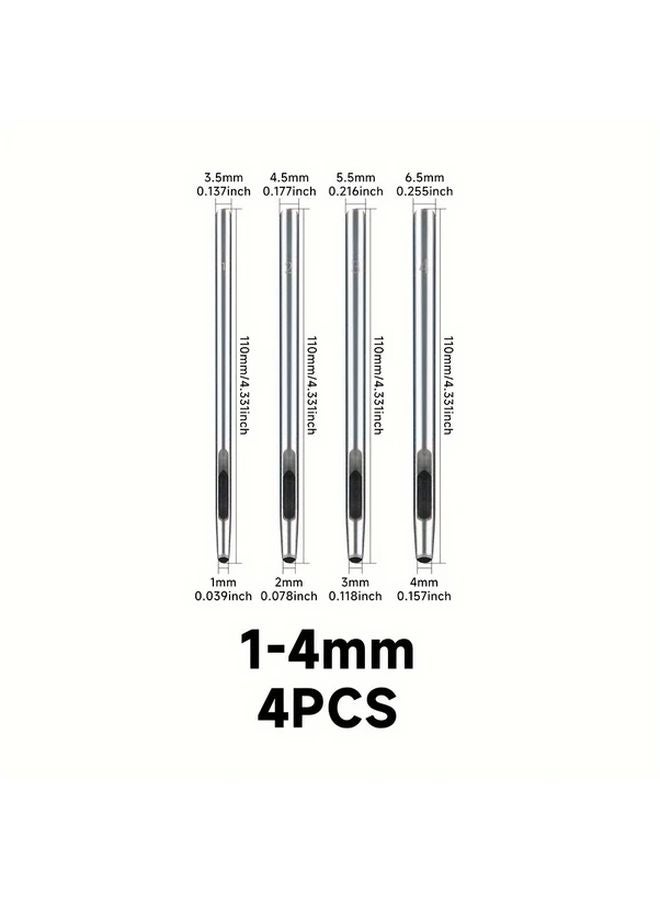 13PCS Leather Punch Set 0 5mm to 5mm Round Hole Punching Tool for DIY Straps - Image 4