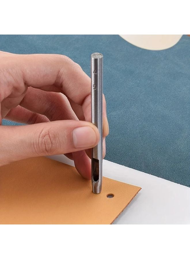 13PCS Leather Punch Set 0 5mm to 5mm Round Hole Punching Tool for DIY Straps - Image 5