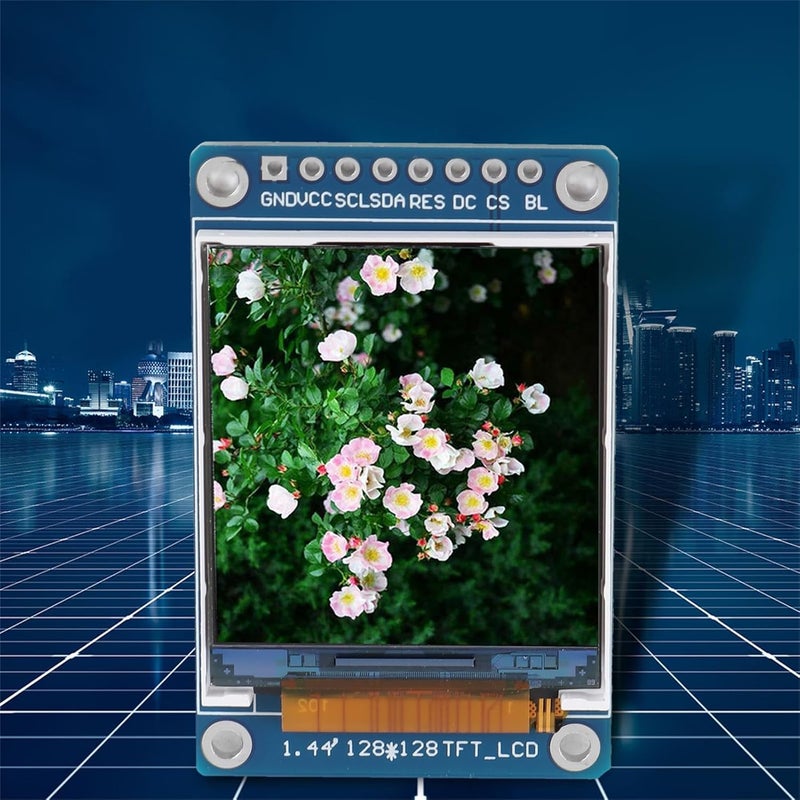1.44 Inch LCD Display Screen, 128RGB x 128 Resolution, Serial Peripheral Interface - High Stability with ST7735S Driver IC, Compact Size for Embedded Projects - Image 5