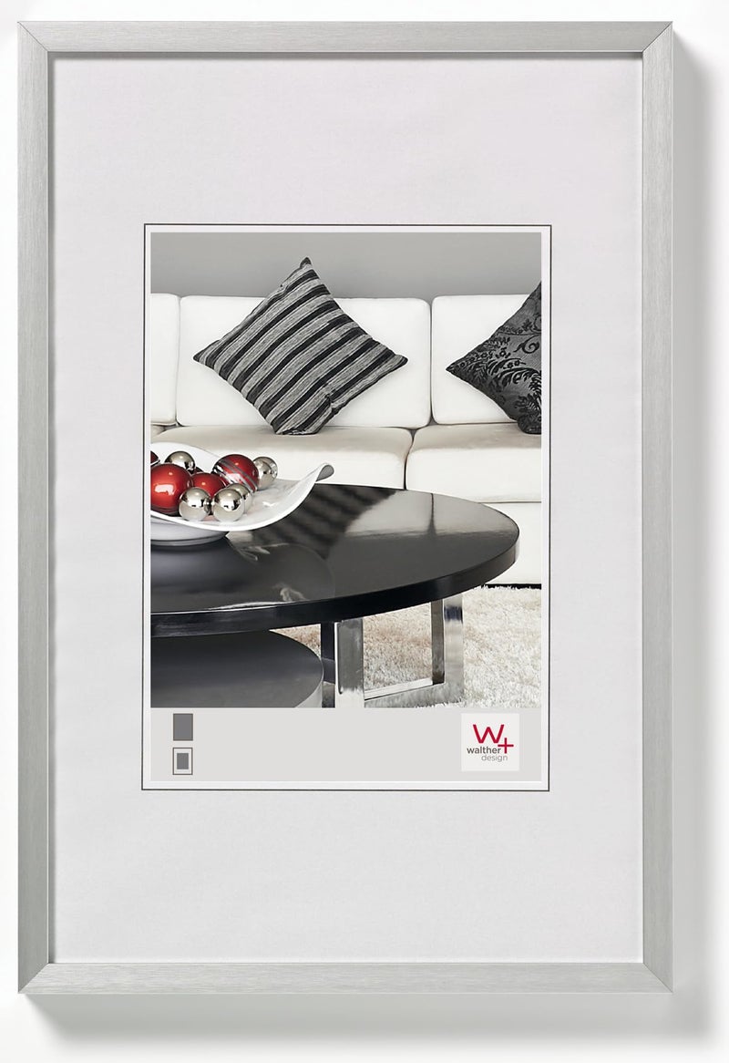 إطار صورة والتير تصميم فضي 297 × 42 سم DIN A3 إطار ألمنيوم كرسي إطار ألمنيوم AJ342S