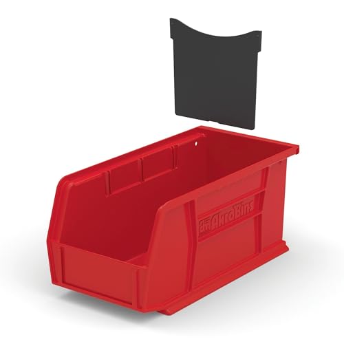 Akro-Mils 41230 Plastic Width Dividers for AkroBins Stackable Storage Bins Model 30230, Custom Storage Inserts for Tools, Crafts & Supplies, 6-Pack, Black - Image 2