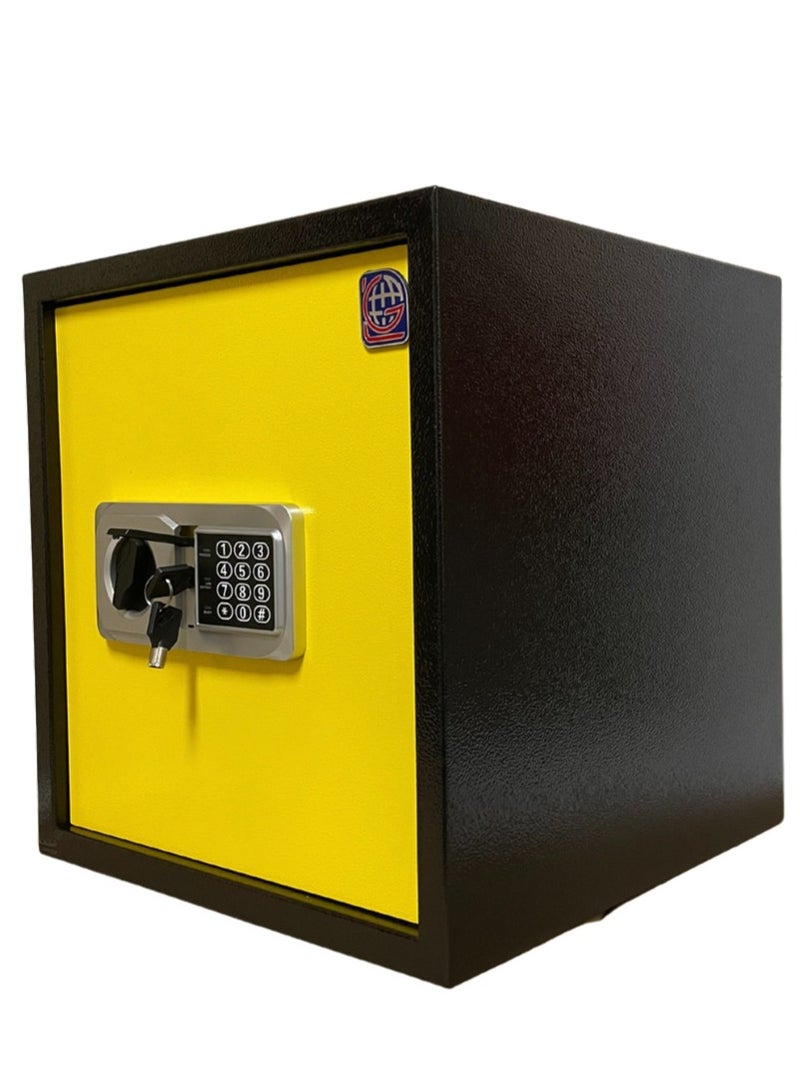 LOTFY GROUP LG Safebox Code- 40NEK- 40*38*38CM- Yellow Colour- Home Office Safe Box- Electronic Lock- Key Lock  - Image 1