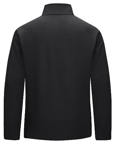 33,000ft Men's Lightweight Softshell Jacket Warm Fleece Lined Windbreaker Waterproof Soft Shell for Outdoor Hiking - Image 2